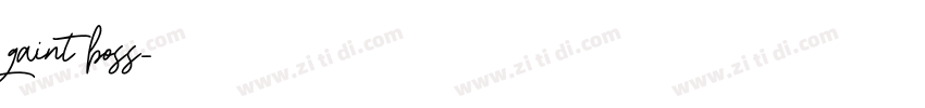 gaint boss字体转换